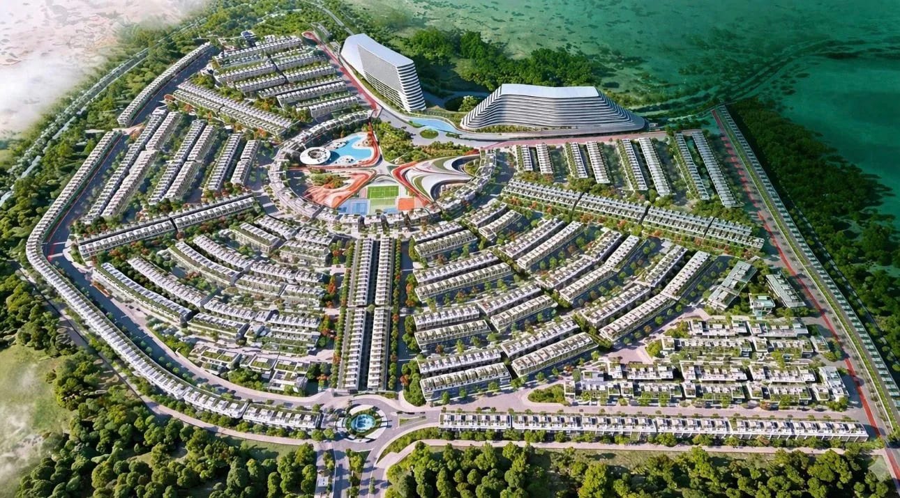 Greenz by Danube aerial site master plan — Al Rowaiyah 1, Dubai