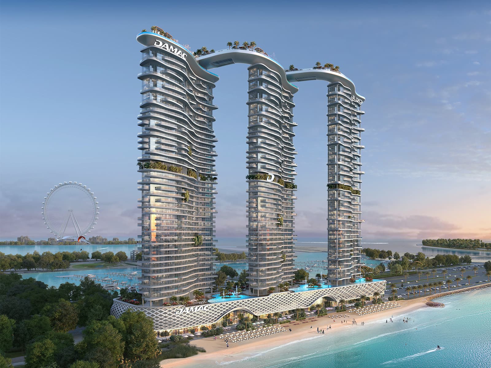 Damac- Bay by Cavali 1,4,5 Bedroom - Image 2